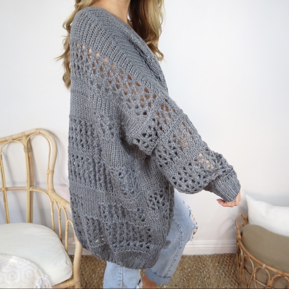 Bohemian Longline Oversized Cardigan - Picture 5 of 7